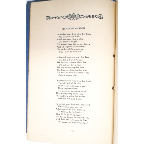 Antique 1910 Soft Pamphlet Style Book "From A Book Lover's Notes" Poems - Picture 6 of 8